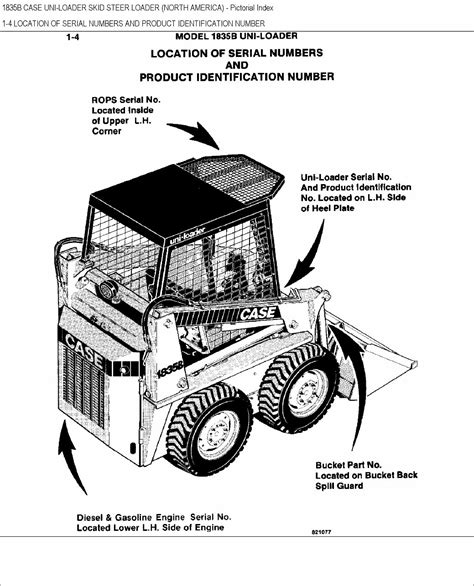 case skid steer 1835b parts